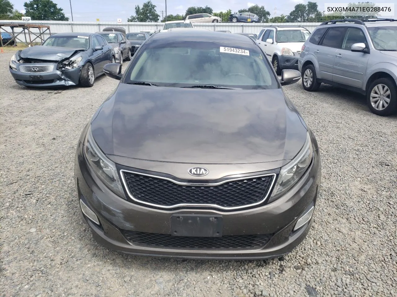 2014 Kia Optima Lx VIN: 5XXGM4A71EG288476 Lot: 51943234