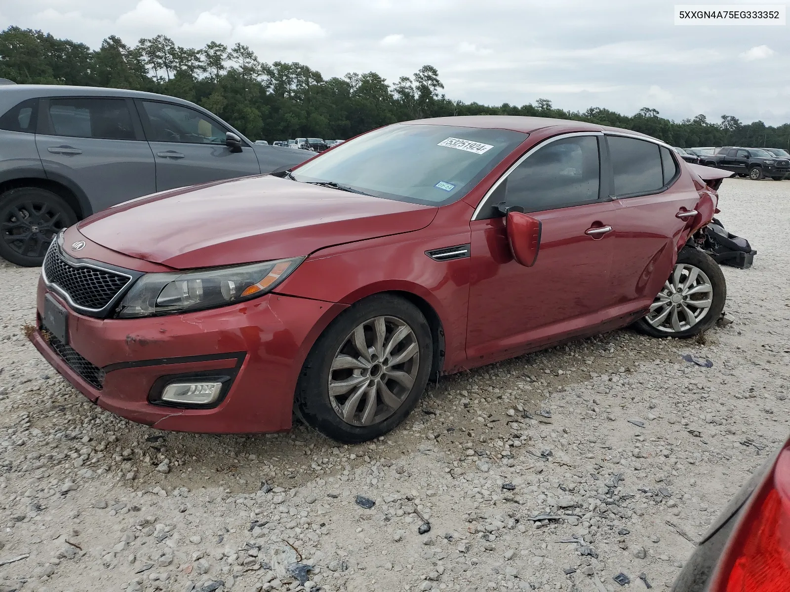 5XXGN4A75EG333352 2014 Kia Optima Ex