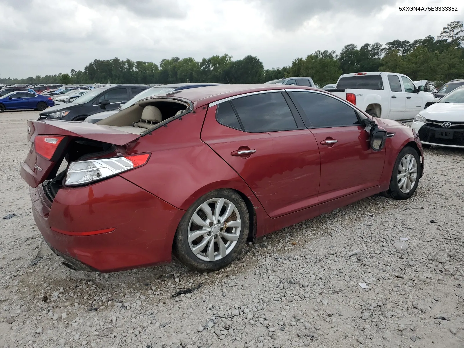 5XXGN4A75EG333352 2014 Kia Optima Ex