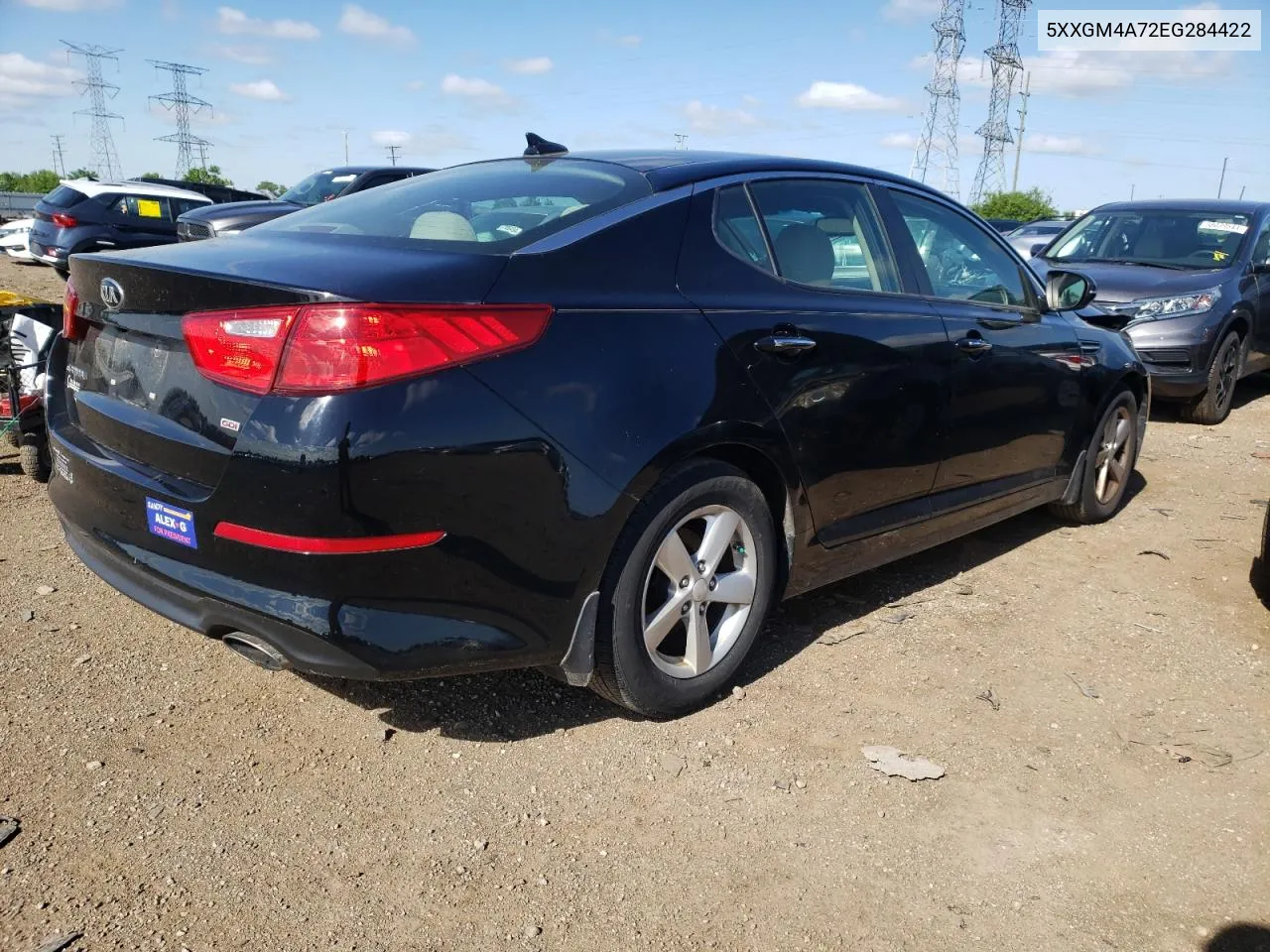 5XXGM4A72EG284422 2014 Kia Optima Lx