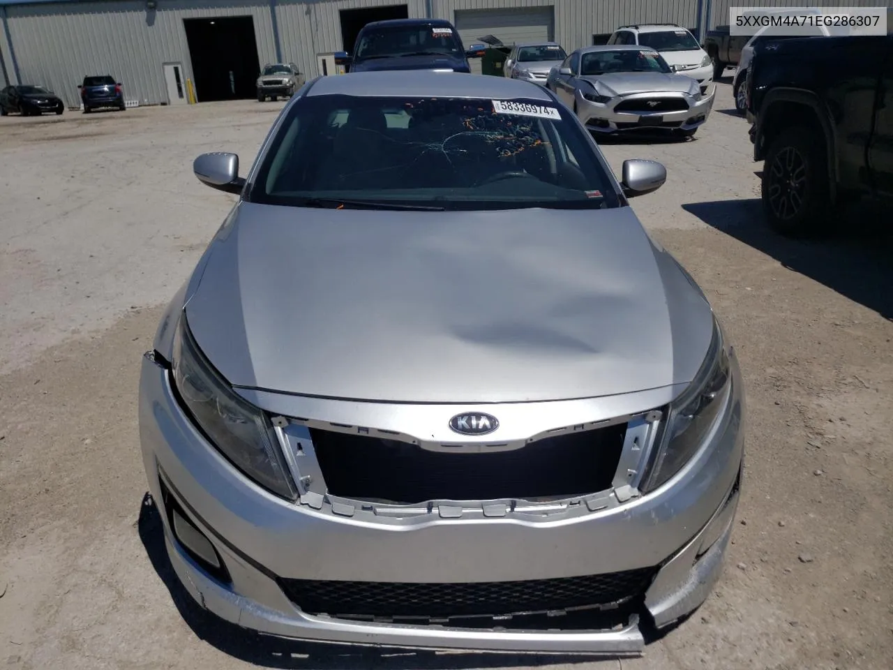 2014 Kia Optima Lx VIN: 5XXGM4A71EG286307 Lot: 58336974