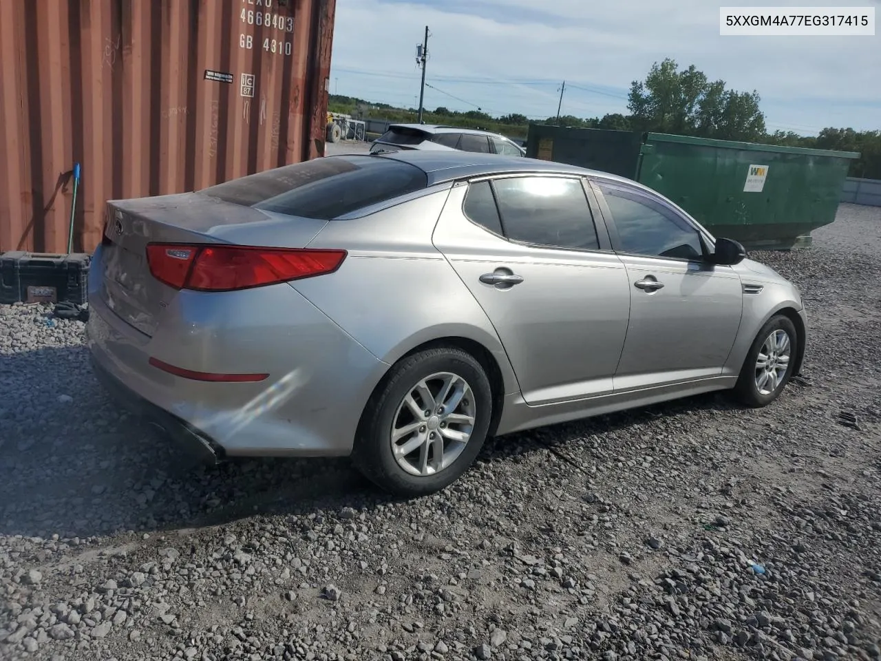 2014 Kia Optima Lx VIN: 5XXGM4A77EG317415 Lot: 58683964