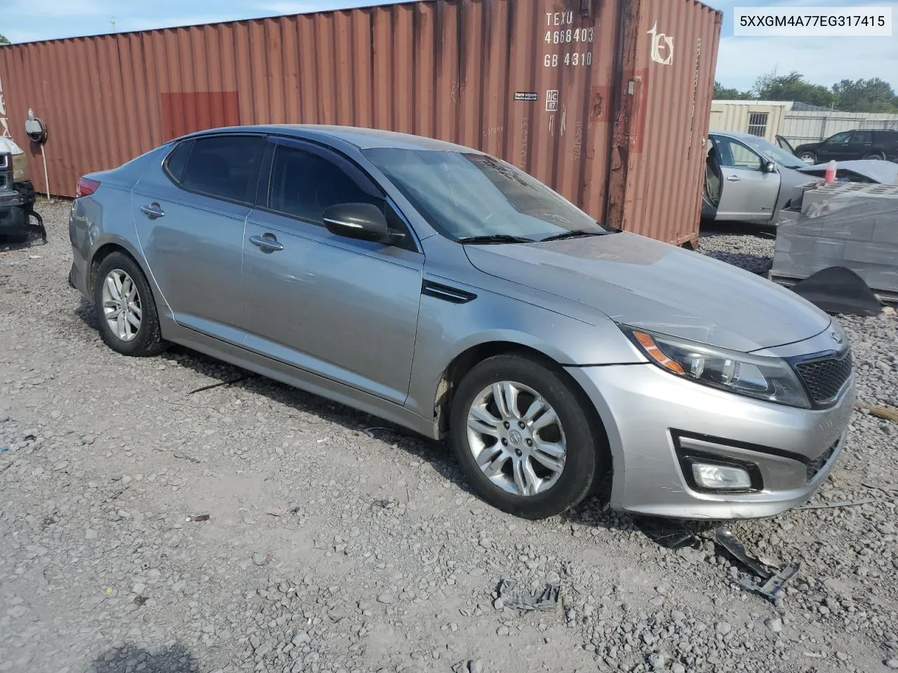 2014 Kia Optima Lx VIN: 5XXGM4A77EG317415 Lot: 58683964