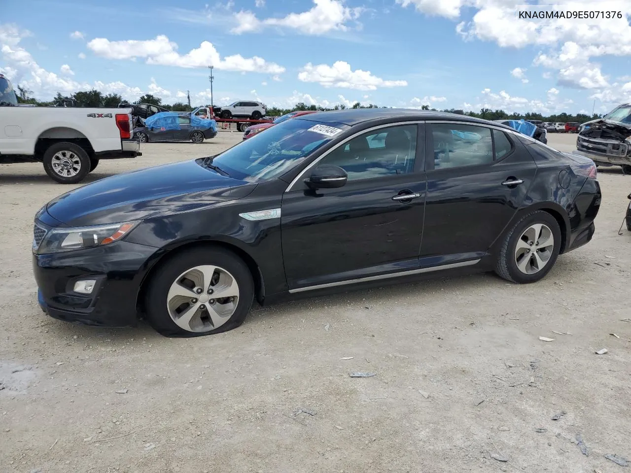 2014 Kia Optima Hybrid VIN: KNAGM4AD9E5071376 Lot: 61127434