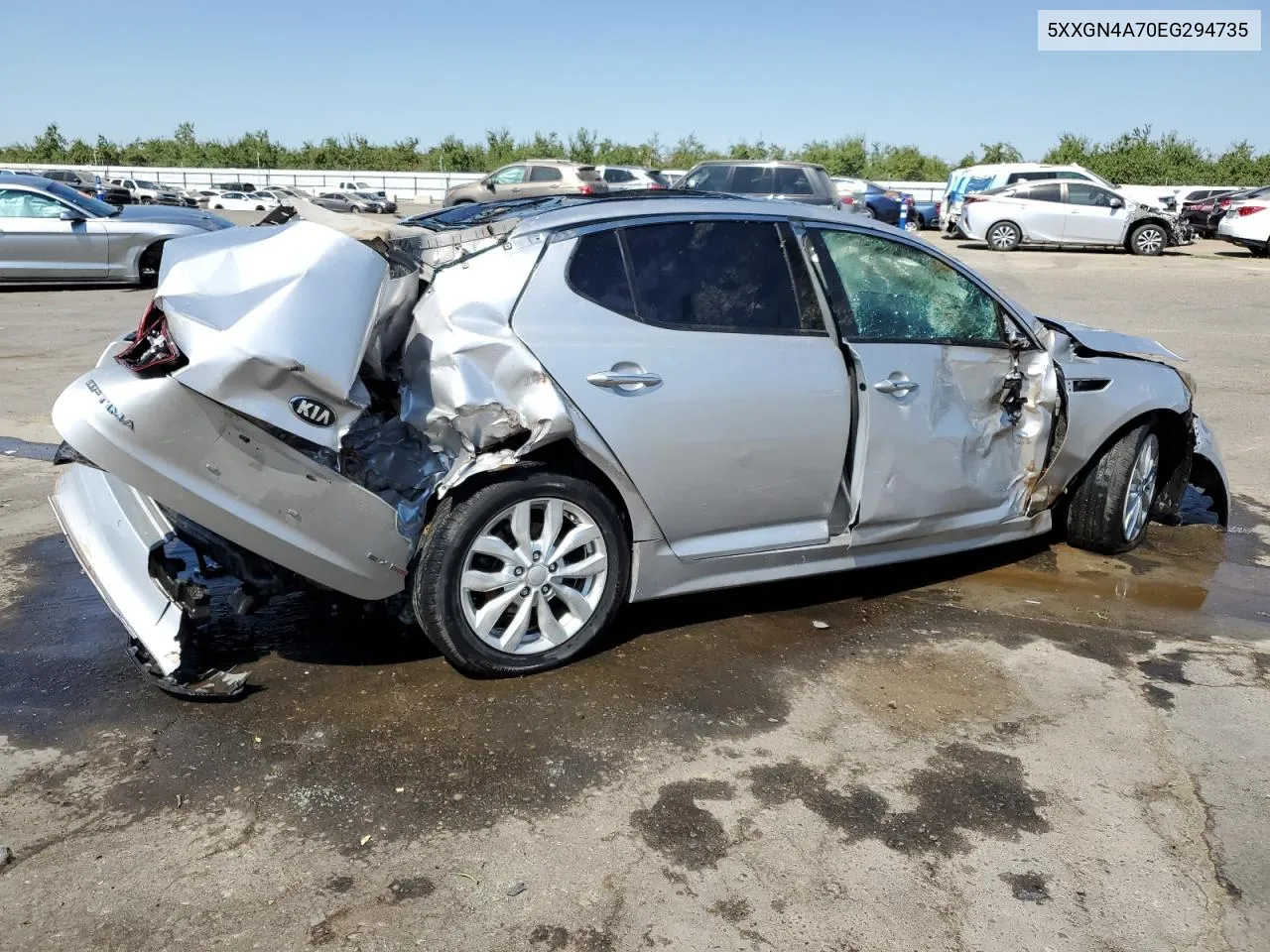 5XXGN4A70EG294735 2014 Kia Optima Ex