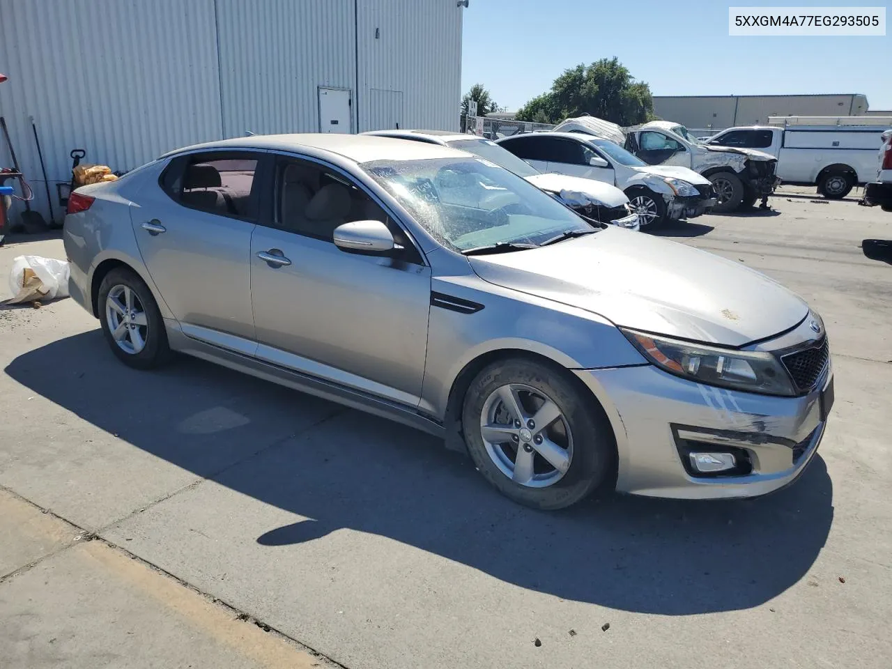 2014 Kia Optima Lx VIN: 5XXGM4A77EG293505 Lot: 61709324