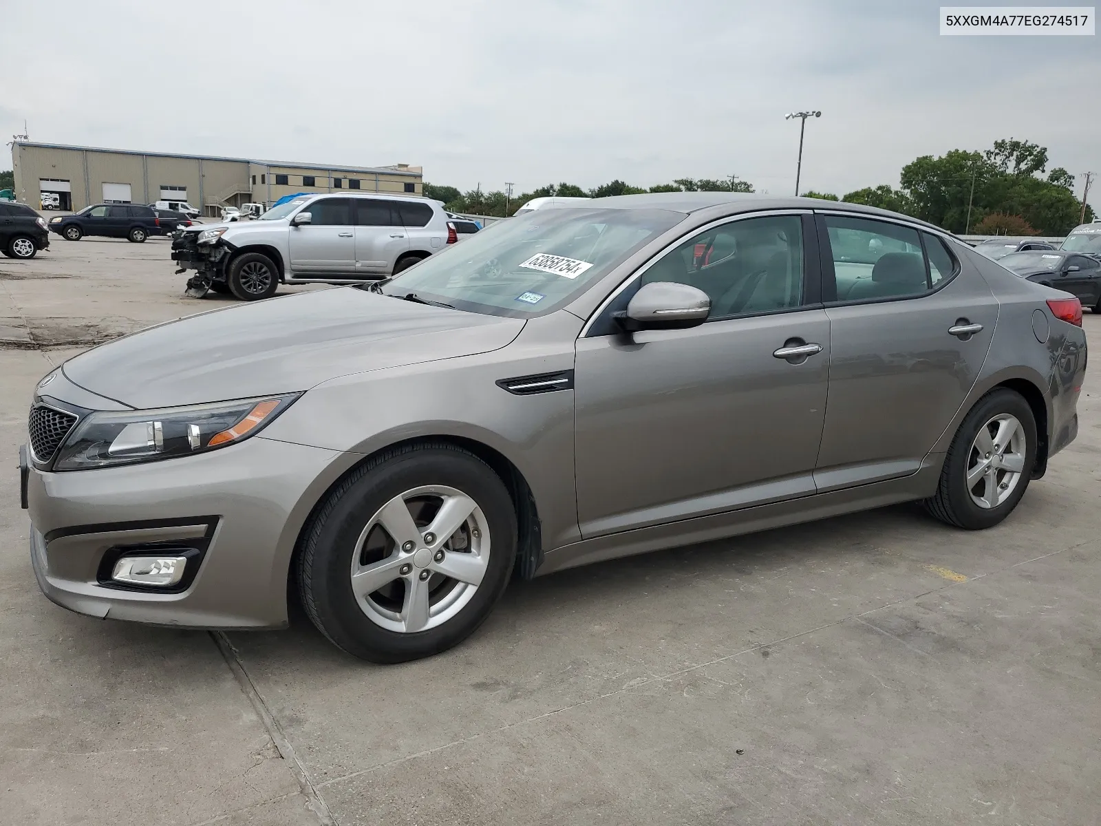 5XXGM4A77EG274517 2014 Kia Optima Lx