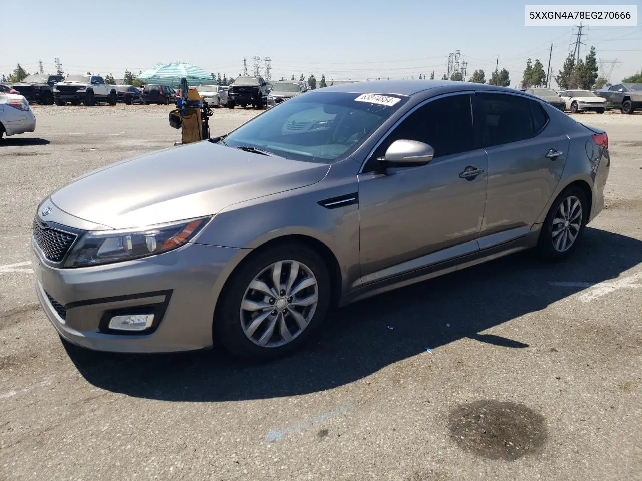 2014 Kia Optima Ex VIN: 5XXGN4A78EG270666 Lot: 63874854