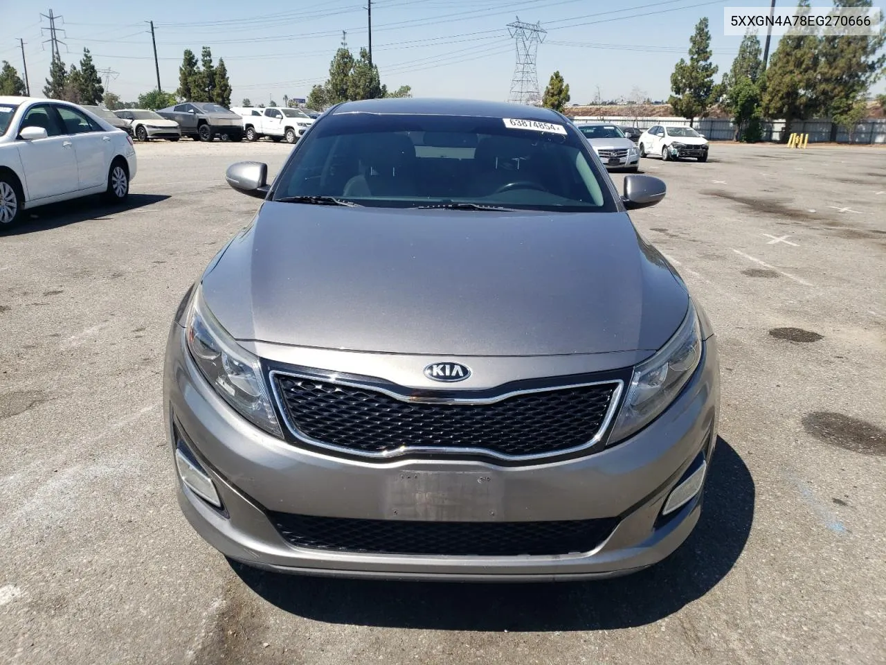 5XXGN4A78EG270666 2014 Kia Optima Ex