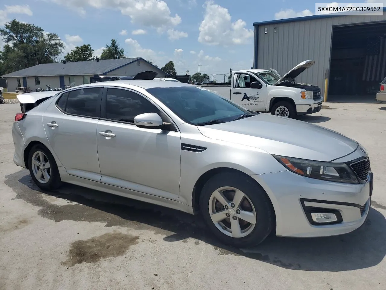 2014 Kia Optima Lx VIN: 5XXGM4A72EG309562 Lot: 64674544