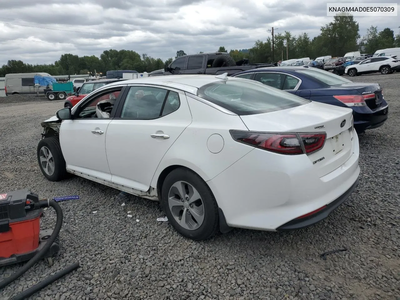 KNAGM4AD0E5070309 2014 Kia Optima Hybrid