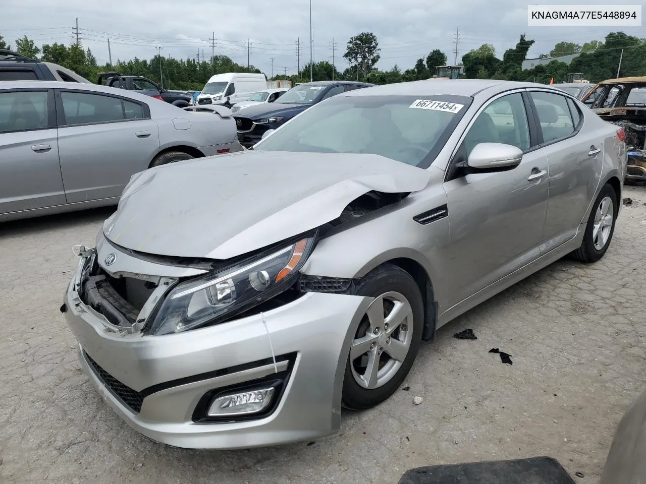 2014 Kia Optima Lx VIN: KNAGM4A77E5448894 Lot: 66711454