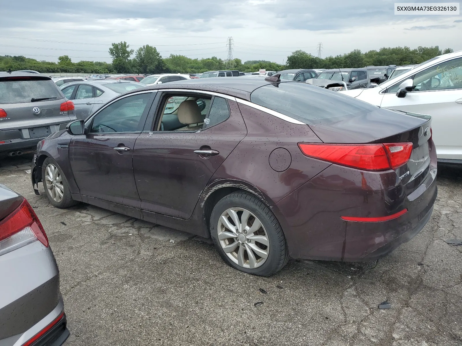 5XXGM4A73EG326130 2014 Kia Optima Lx