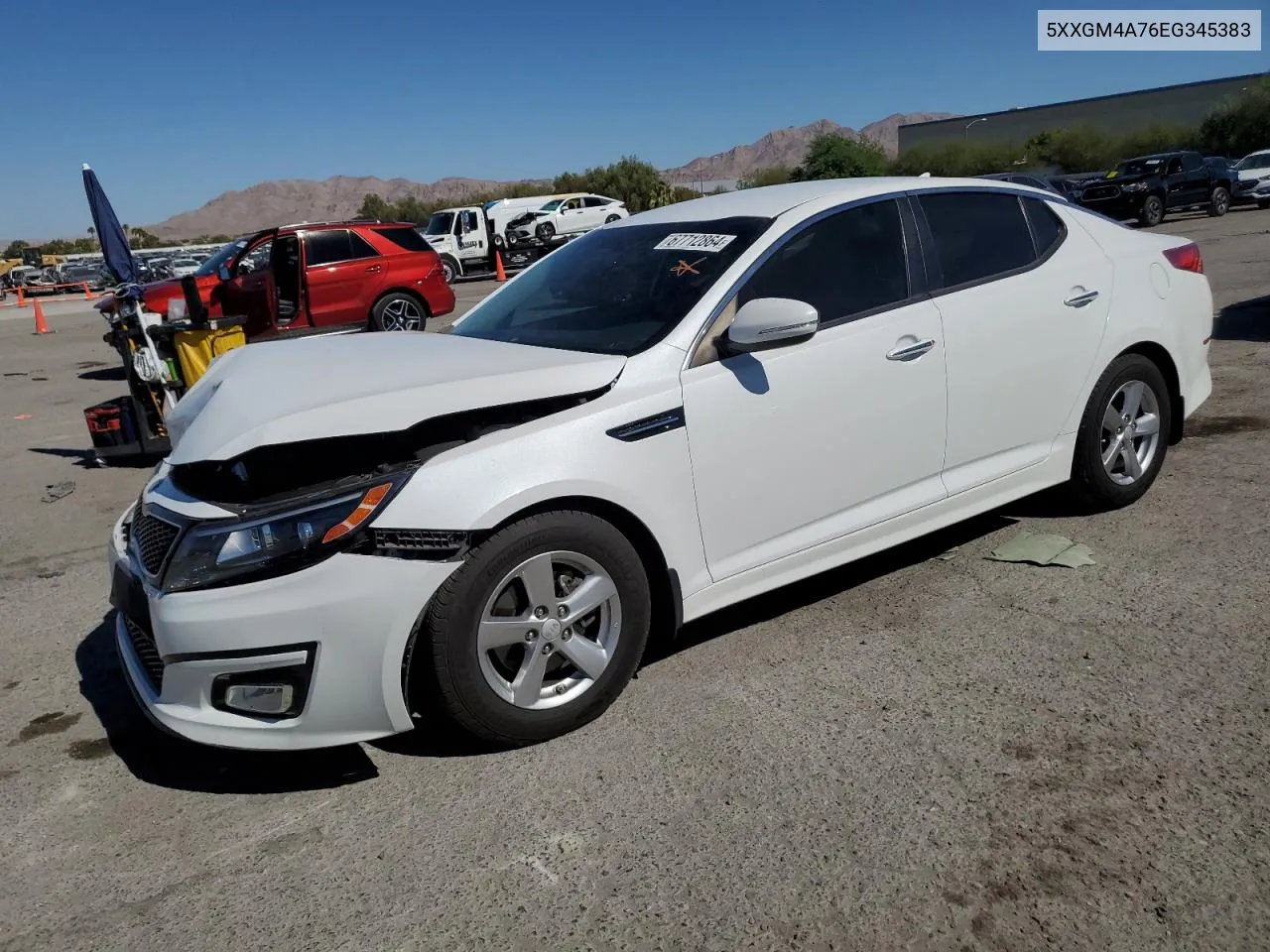 5XXGM4A76EG345383 2014 Kia Optima Lx