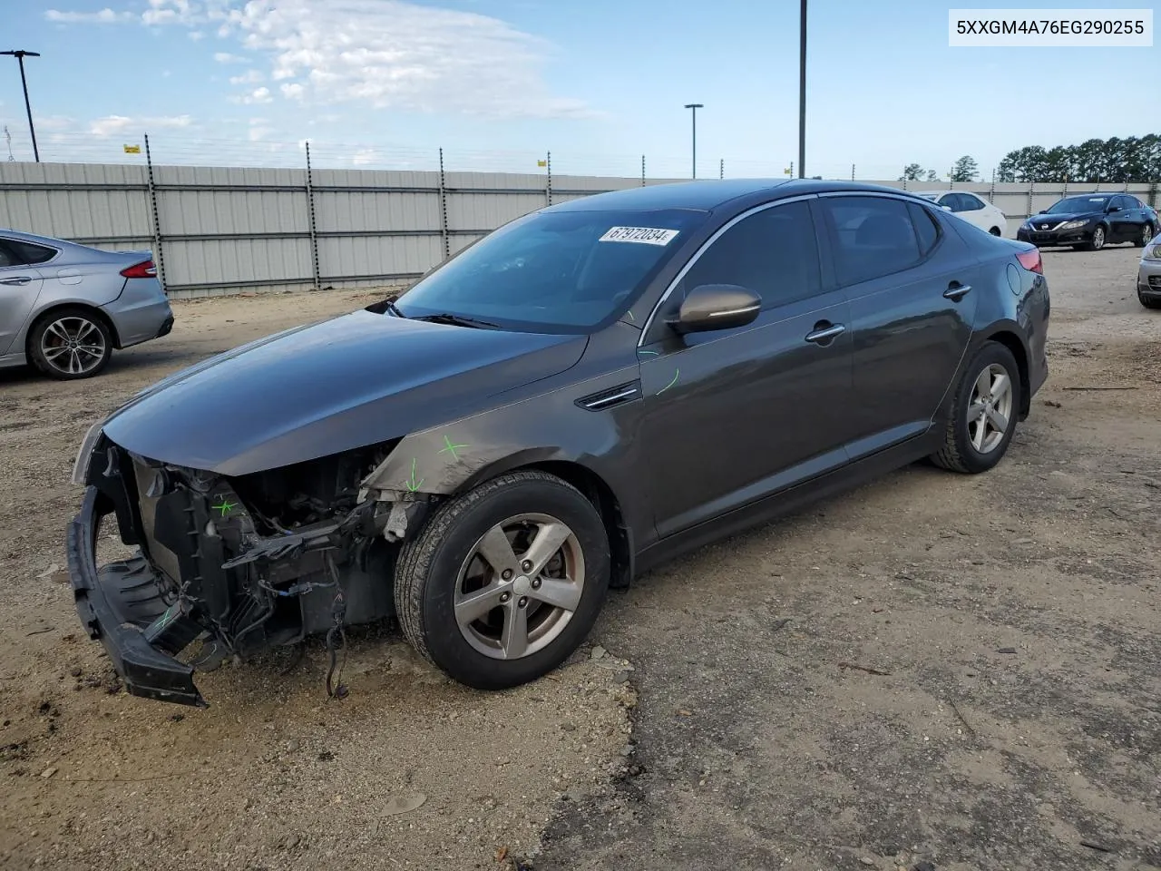 2014 Kia Optima Lx VIN: 5XXGM4A76EG290255 Lot: 67972034