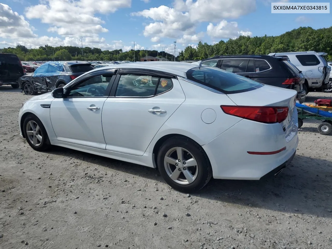 2014 Kia Optima Lx VIN: 5XXGM4A7XEG343815 Lot: 68661484