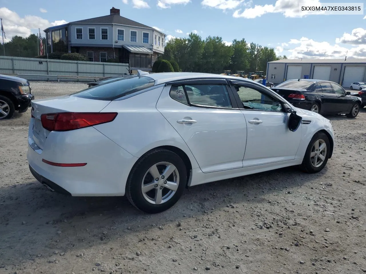 2014 Kia Optima Lx VIN: 5XXGM4A7XEG343815 Lot: 68661484