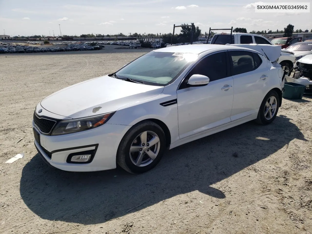 5XXGM4A70EG345962 2014 Kia Optima Lx