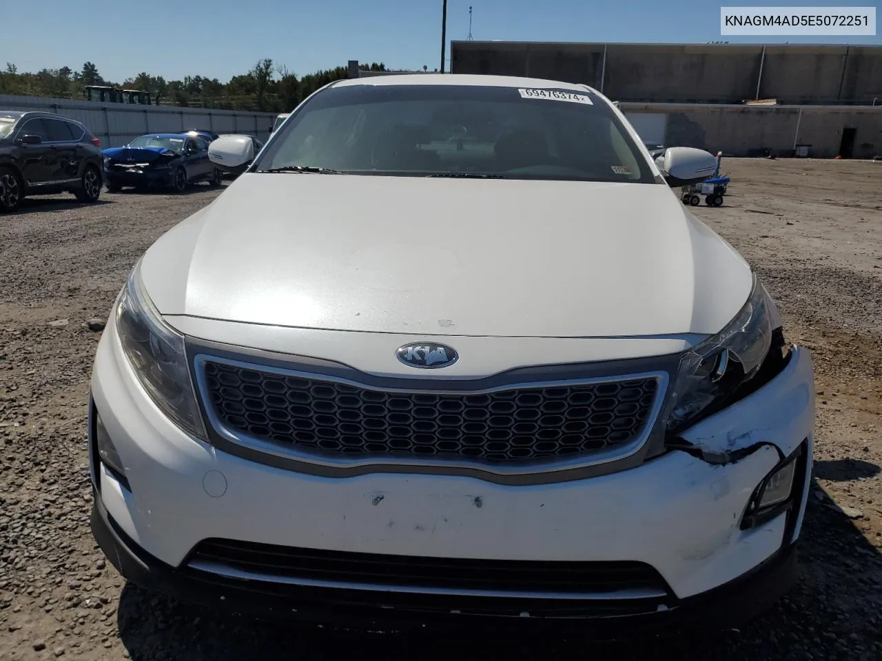 2014 Kia Optima Hybrid VIN: KNAGM4AD5E5072251 Lot: 69476374