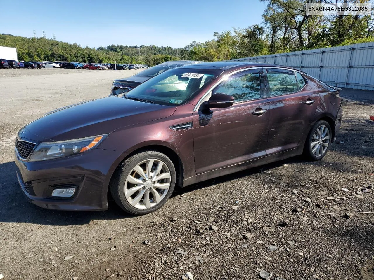 2014 Kia Optima Ex VIN: 5XXGN4A78EG322085 Lot: 69479484