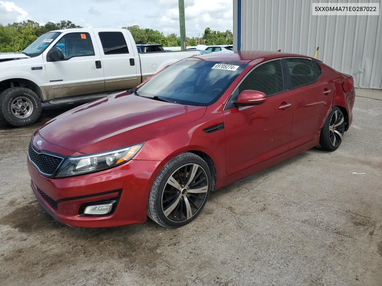 5XXGM4A71EG287022 2014 Kia Optima Lx