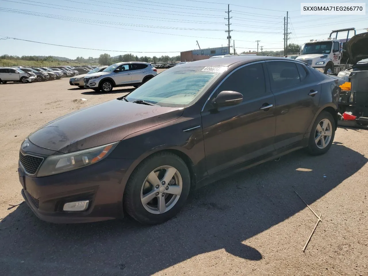 2014 Kia Optima Lx VIN: 5XXGM4A71EG266770 Lot: 69966144