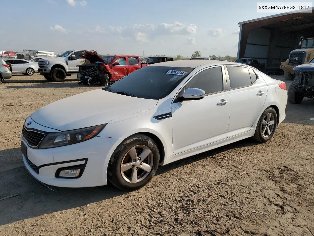 2014 Kia Optima Lx VIN: 5XXGM4A78EG311817 Lot: 70042944