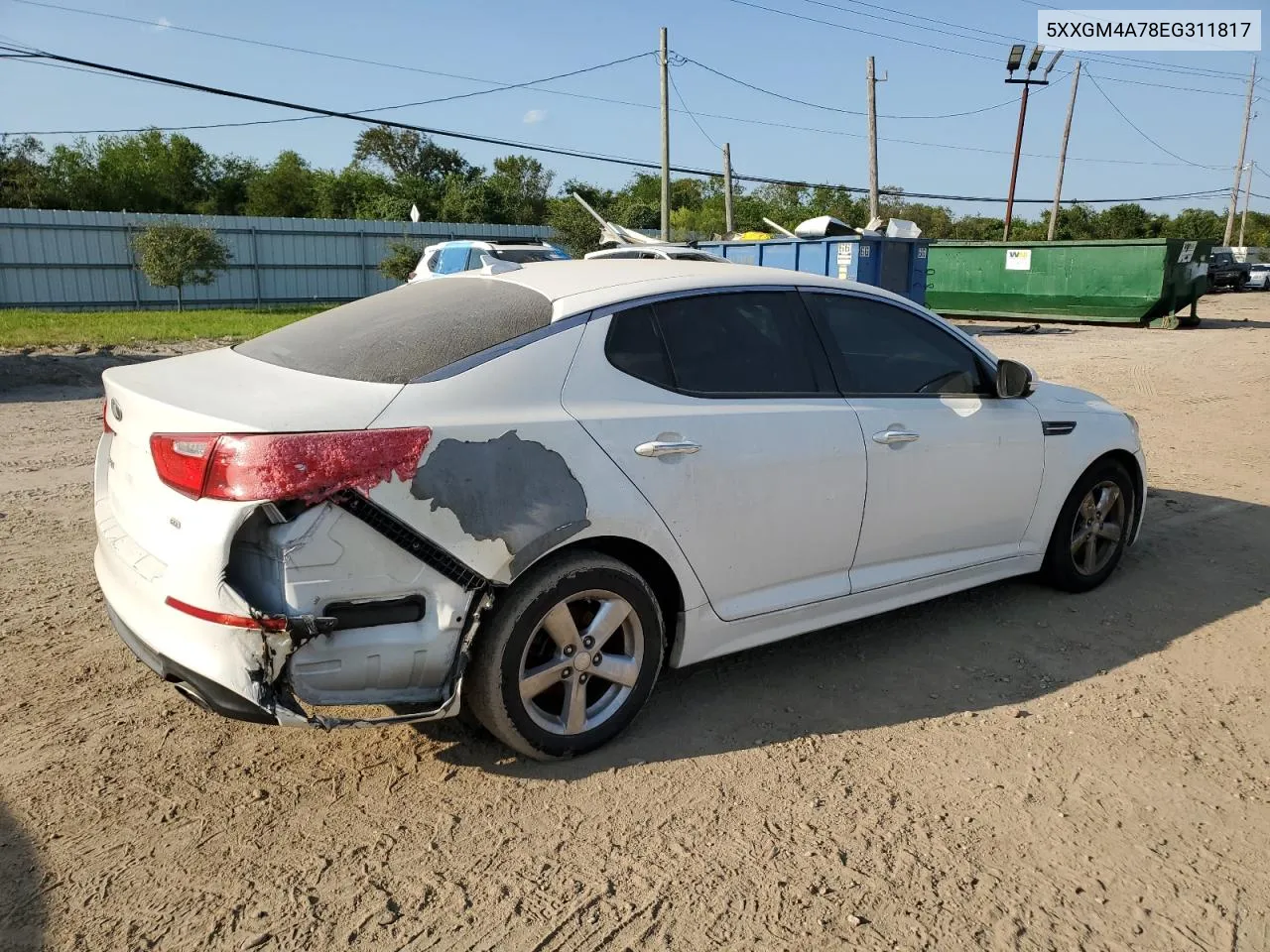 2014 Kia Optima Lx VIN: 5XXGM4A78EG311817 Lot: 70042944