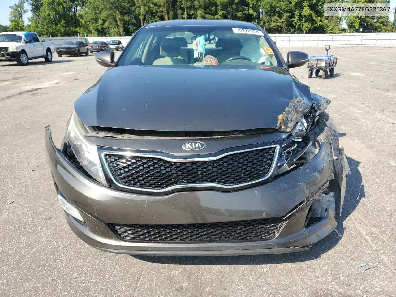 2014 Kia Optima Lx VIN: 5XXGM4A77EG325367 Lot: 70270534