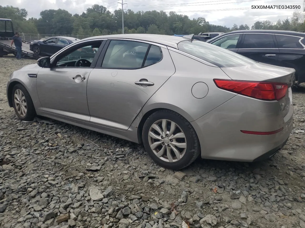 5XXGM4A71EG343590 2014 Kia Optima Lx