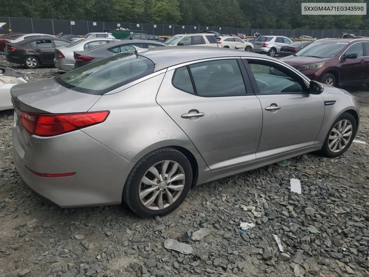 2014 Kia Optima Lx VIN: 5XXGM4A71EG343590 Lot: 70342494