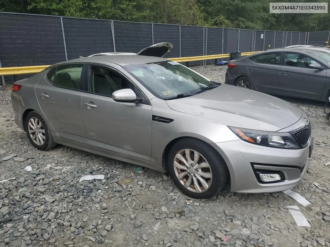 2014 Kia Optima Lx VIN: 5XXGM4A71EG343590 Lot: 70342494