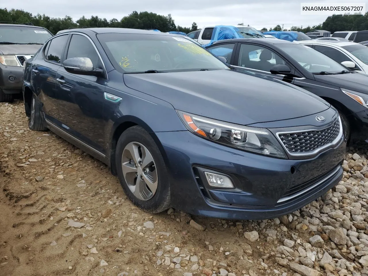 2014 Kia Optima Hybrid VIN: KNAGM4ADXE5067207 Lot: 70376694