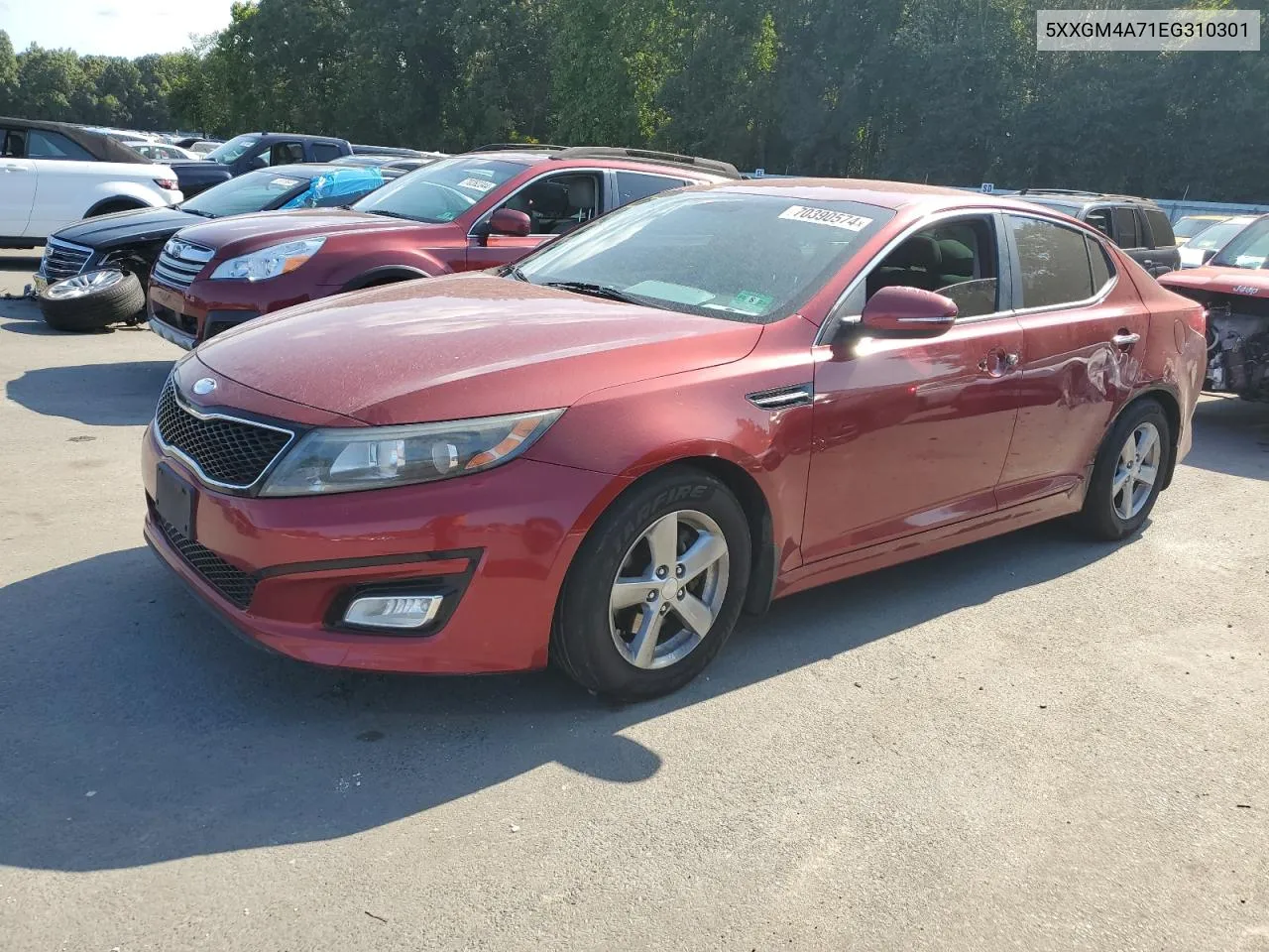 5XXGM4A71EG310301 2014 Kia Optima Lx