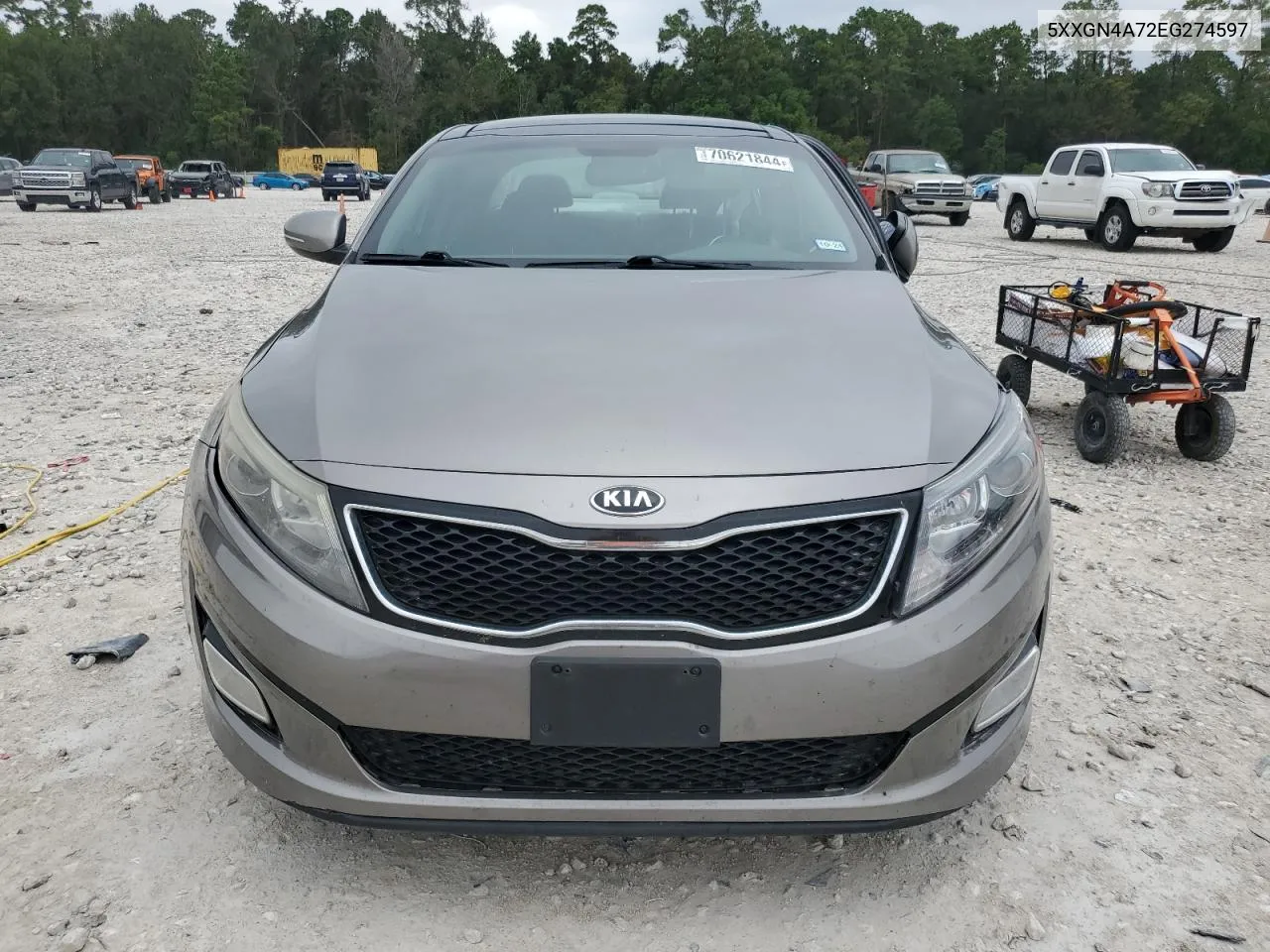 2014 Kia Optima Ex VIN: 5XXGN4A72EG274597 Lot: 70621844