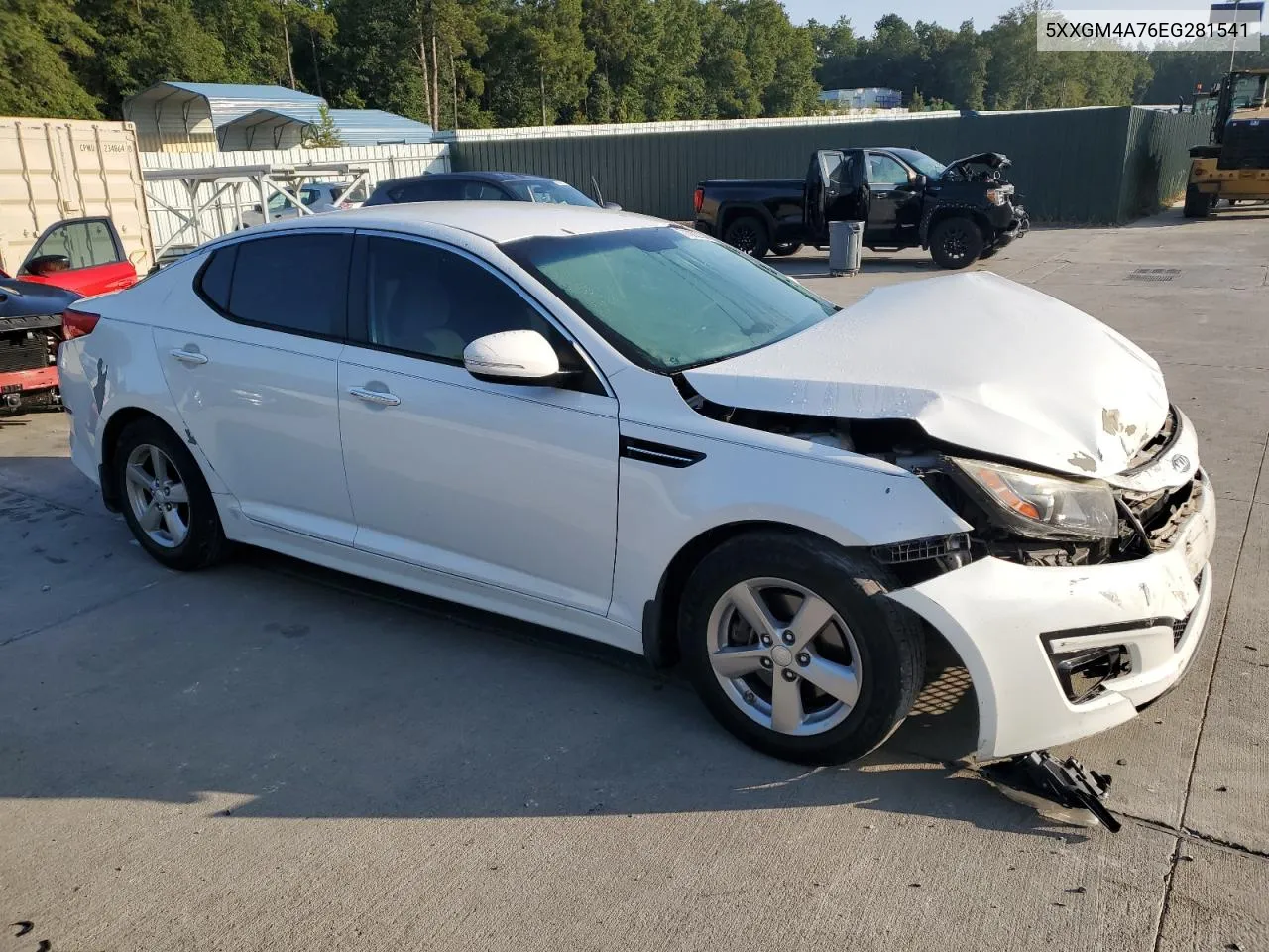 5XXGM4A76EG281541 2014 Kia Optima Lx