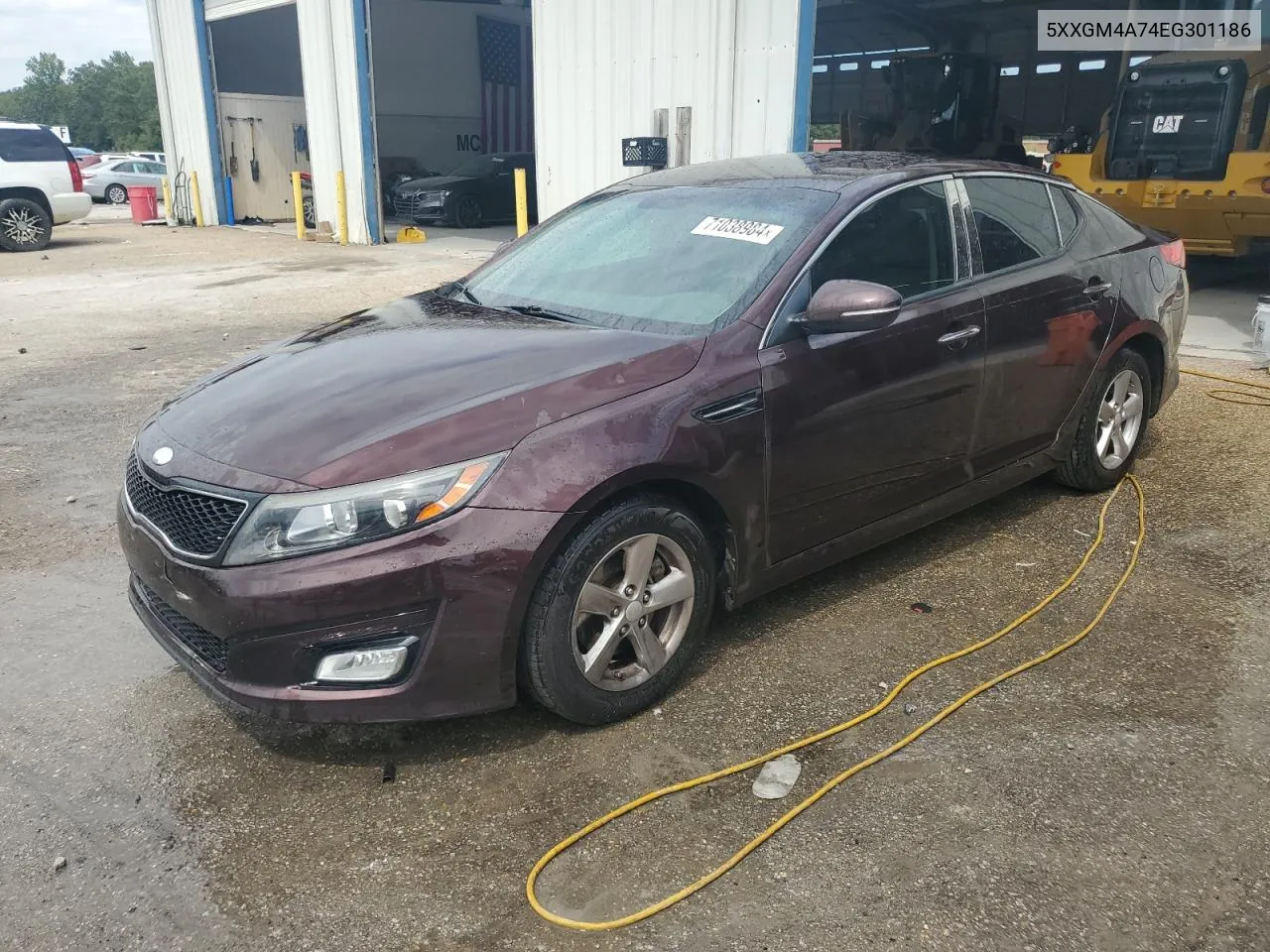 2014 Kia Optima Lx VIN: 5XXGM4A74EG301186 Lot: 71038984