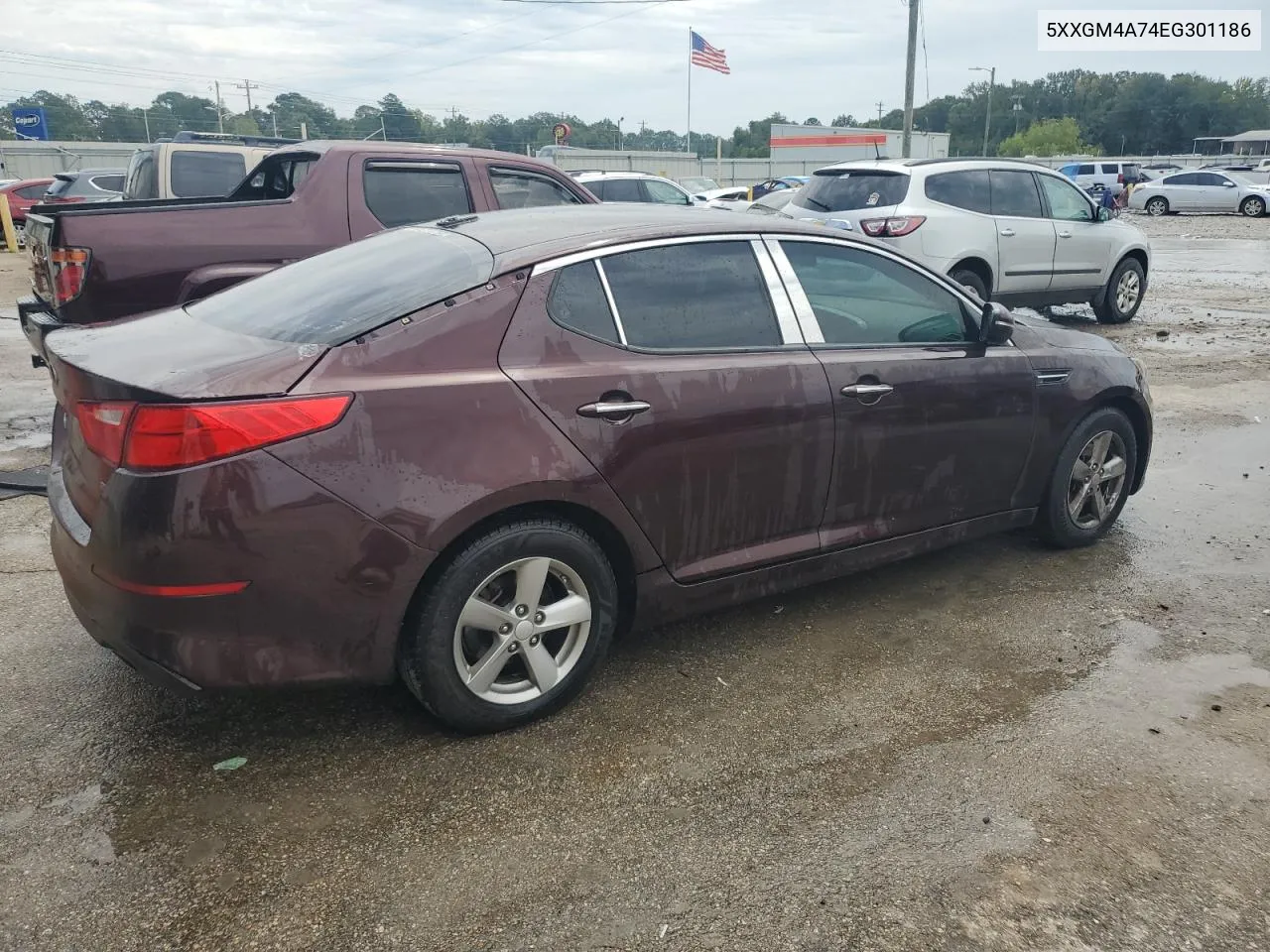 5XXGM4A74EG301186 2014 Kia Optima Lx