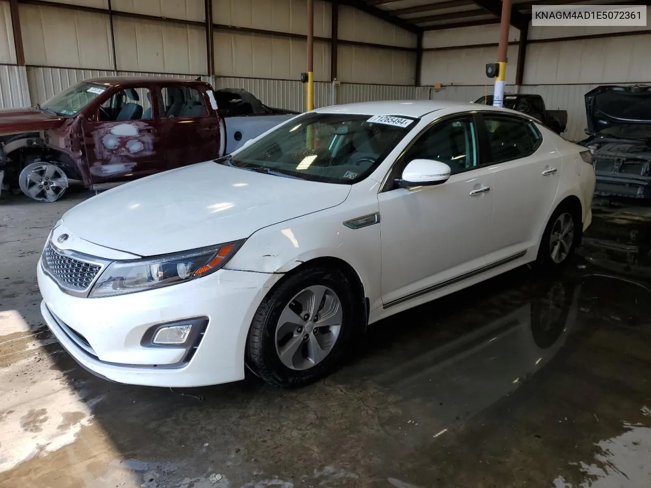 2014 Kia Optima Hybrid VIN: KNAGM4AD1E5072361 Lot: 71265494