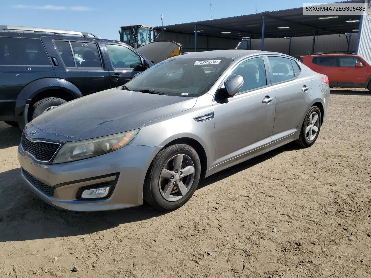 2014 Kia Optima Lx VIN: 5XXGM4A72EG306483 Lot: 71316224