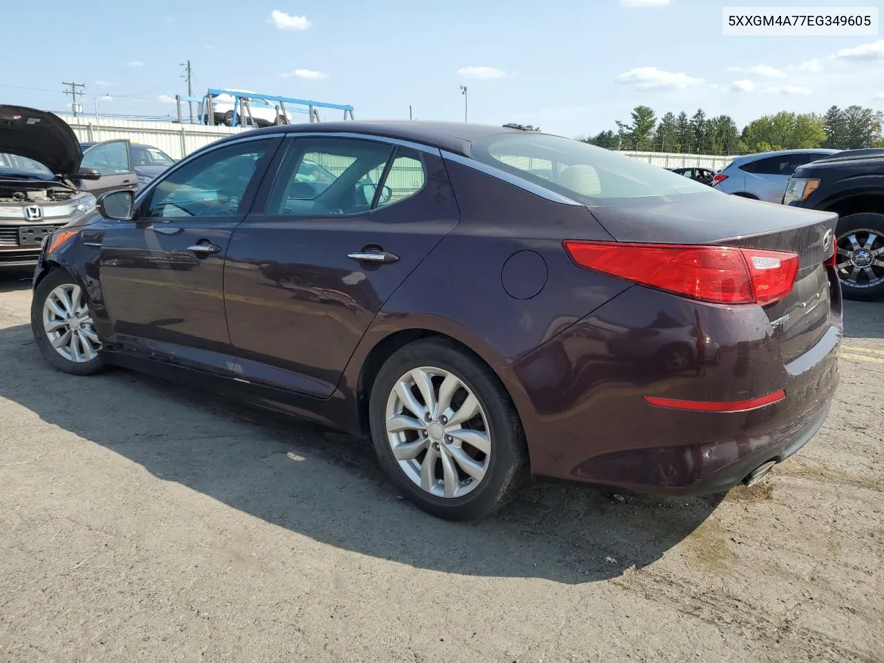 2014 Kia Optima Lx VIN: 5XXGM4A77EG349605 Lot: 71464914