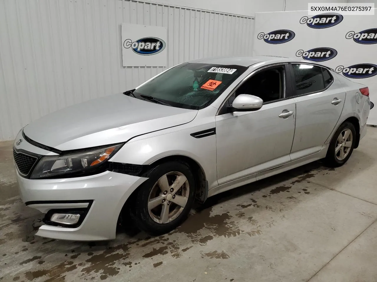 2014 Kia Optima Lx VIN: 5XXGM4A76EG275397 Lot: 71853884