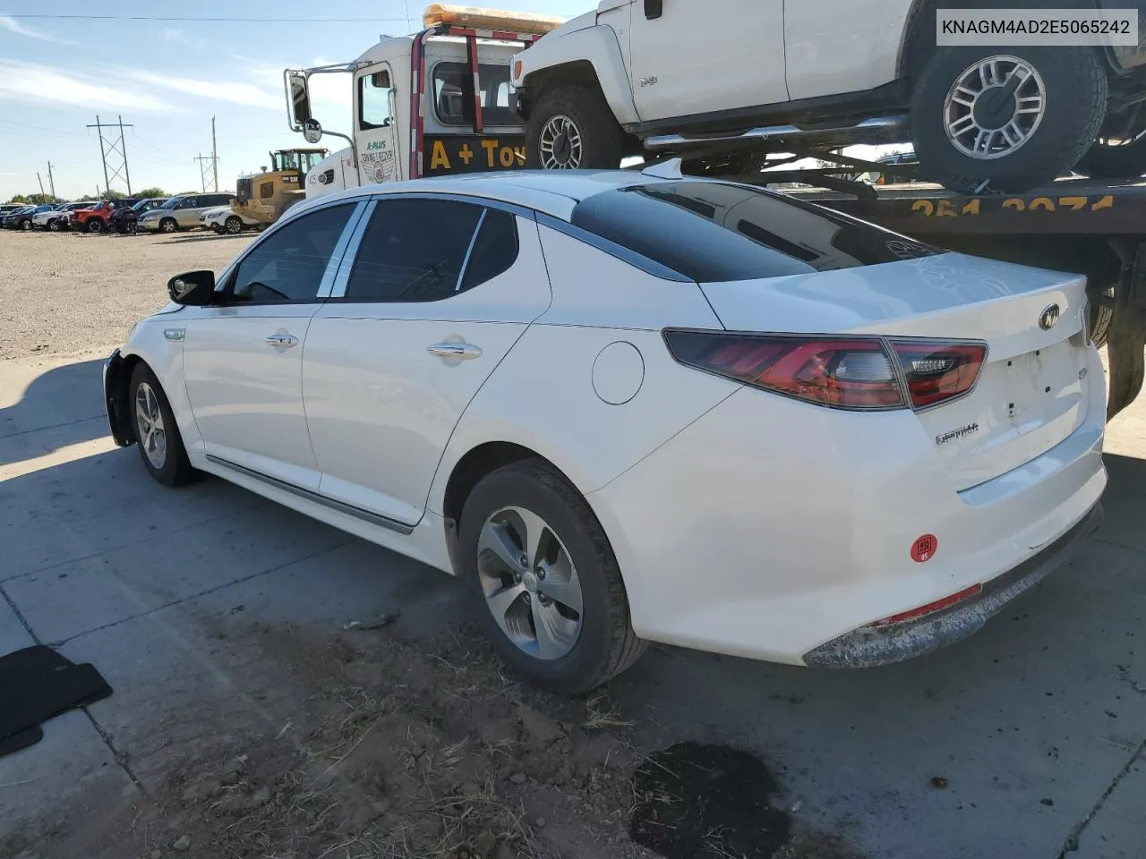 2014 Kia Optima Hybrid VIN: KNAGM4AD2E5065242 Lot: 72187224