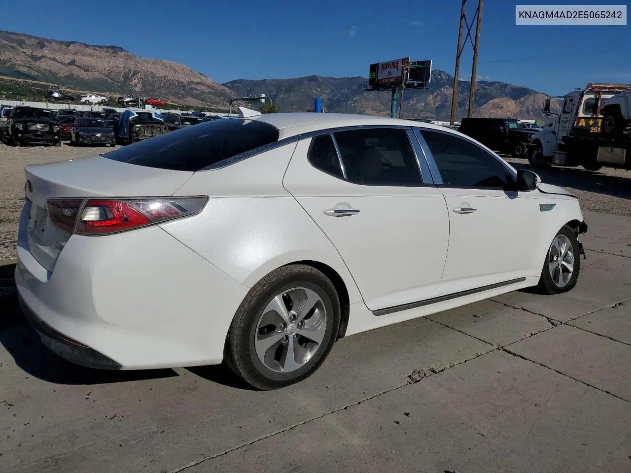 2014 Kia Optima Hybrid VIN: KNAGM4AD2E5065242 Lot: 72187224