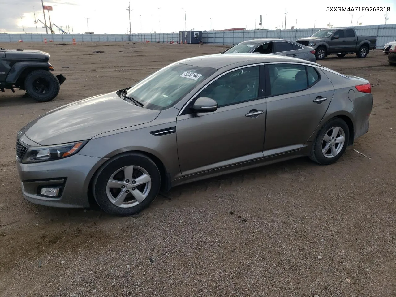 2014 Kia Optima Lx VIN: 5XXGM4A71EG263318 Lot: 72633164