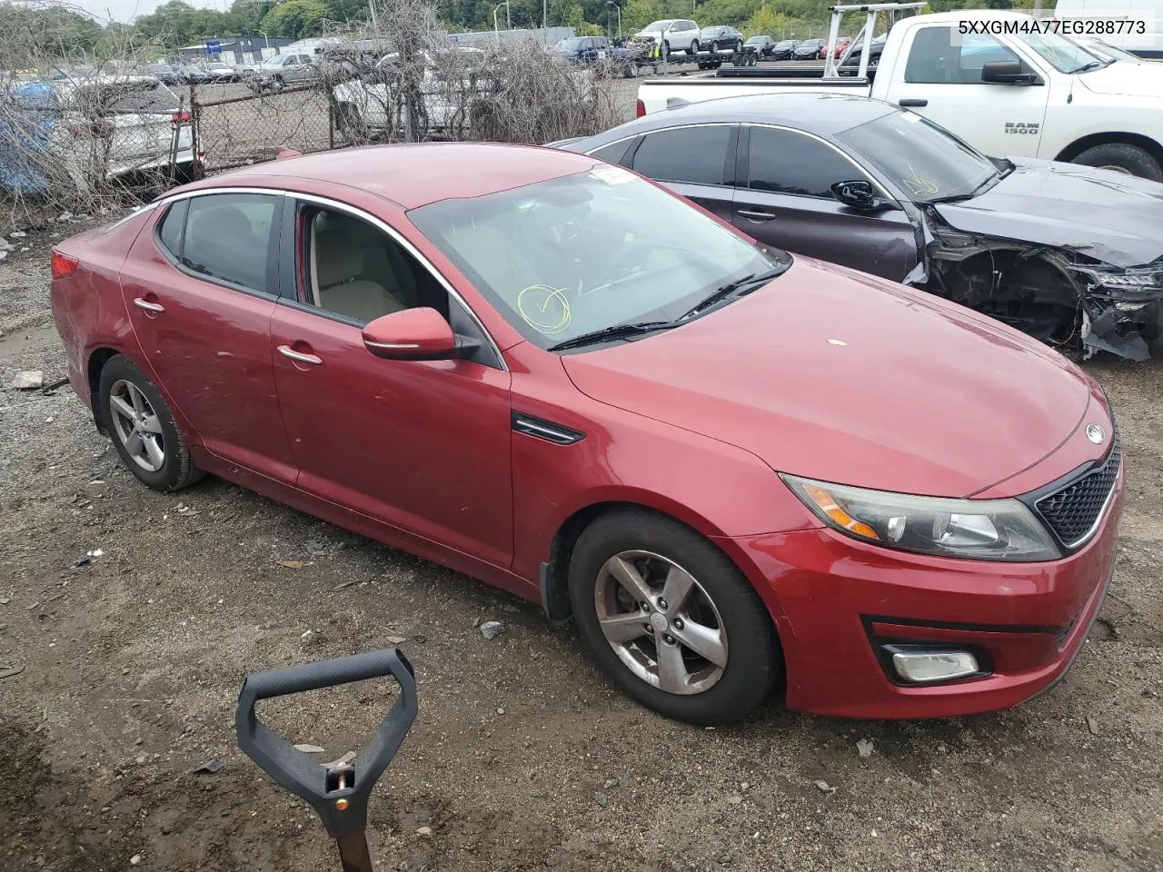 2014 Kia Optima Lx VIN: 5XXGM4A77EG288773 Lot: 72927094