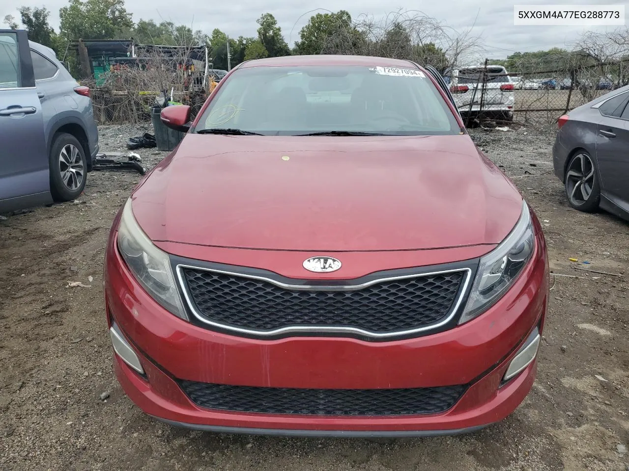 2014 Kia Optima Lx VIN: 5XXGM4A77EG288773 Lot: 72927094