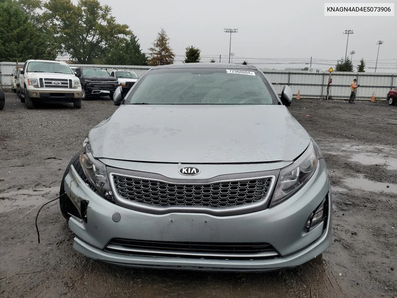 2014 Kia Optima Hybrid VIN: KNAGN4AD4E5073906 Lot: 72960004