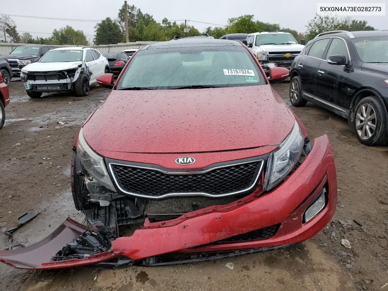 2014 Kia Optima Ex VIN: 5XXGN4A73EG282773 Lot: 73167024