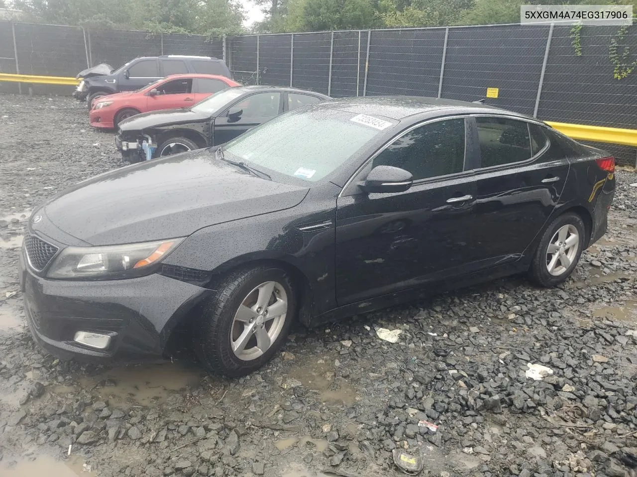 5XXGM4A74EG317906 2014 Kia Optima Lx